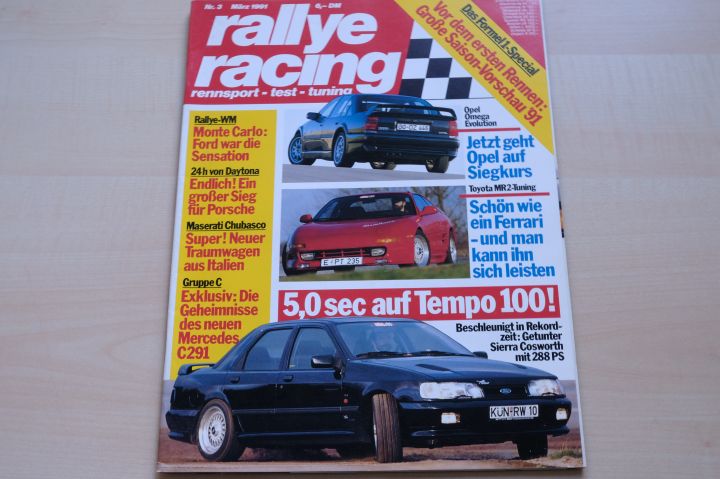 Deckblatt Rallye Racing (03/1991)